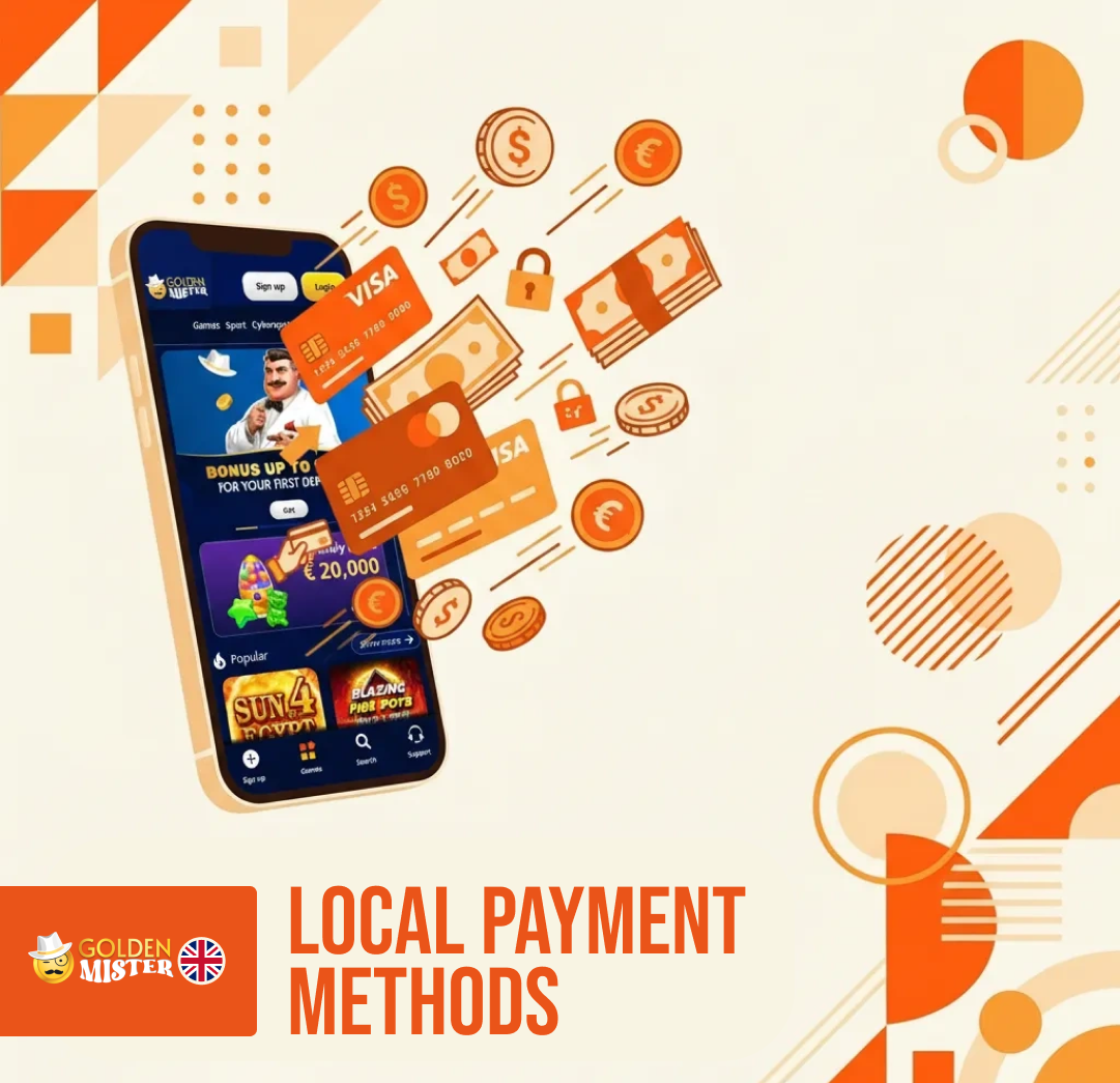 Golden Mister offers convenient payment methods for the UK