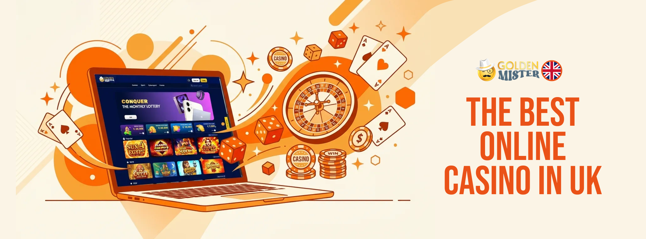 Use Golden Mister, the best casino in the UK